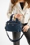 Faux Leather Shoulder Bag – Multi-Compartment, Zippered, Adjustable Crossbody Strap, Casual Bag - 2