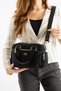 Faux Leather Shoulder Bag – Multi-Compartment, Zippered, Adjustable Crossbody Strap, Casual Bag - 4