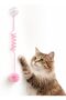 Elastic Cat Toy Interactive Pompom Ball Moving Cat Exercise Toy Multi Color