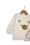 Baby Boy Cute Set with Teddy Bear Embroidery and Plaid Pants for 3-6-9-12 Months Newborns - 3