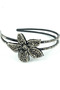 Stylish Plastic Crown with Crystal Stone Flower Detail - 2