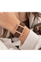 Women's Wristwatch with Leather Strap, Zircon Stones, Casual and Stylish Combination, Gift Boxed - 3