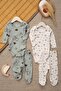 Baby Boy 100% Cotton 4-Piece Top and Bottom Bodysuit Set - 3