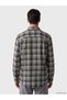 Standard Fit Checked Embroidered Gabardine Men's Shirt from Uzg Store for Style Enthusiasts - 3