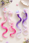 Kuromi and Hello Kitty Character Purple - Pink Color Hairpiece Girls' Hair Clip - 2 Pairs - 3