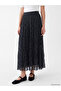 I Beli Corded Polka Dot Chiffon Pleated Skirt from Freezen Store - 2