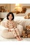 Mother-Daughter Matching Pajama Set with Teddy Bear Pattern, Long Sleeve, Comfortable, Soft, Fun Home Wear Set (Sold Separately) - 5