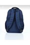 Navy Blue Bear Figured Waterproof 4 Compartment Backpack - 3