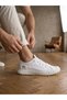 Aba0248 White Flexible Lace-Up Ultra Light Breathable Sneaker Shoes - 6
