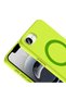 iPhone 17E Compatible Case Magsafe Supported Aris Silicone Cover - Green - T42745 - 2