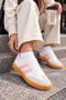 Unisex White Powder Daily School Sports Shoes