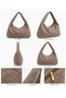 Mink Women's Genuine Suede Knitted Textured Shopper Shoulder Bag - 2