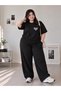 Women's Oversize Casual Tracksuit Set – Loose-Fit Trousers & T-Shirt G540 - 4