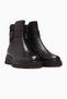 Women's Leather Thick Sole Buckle Zipper Boots 26K 2452611K Brown - 5