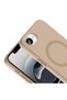 iPhone 17E Compatible Case Magsafe Supported Aris Silicone Cover - Cream - T42745 - 2