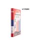 Presentation File with Pockets 40 Pcs Red X 3 Pieces