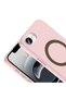 iPhone 16E Compatible Case Magsafe Supported Aris Silicone Cover - Light Pink - T42744 - 3