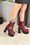 Platform Heel Belt-Detached Boot with Detailing on the Belt 12 cm Heel Length - 5