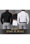 Comfortable Slim Fit Cut Four Seasons White and Black [2 Pieces] Men's Shirts - 7