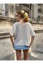 T3379 Mesh Knit Sweater with Lace on the Bottom