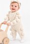 Baby Girl Children's Knitwear Jumpsuit with Pompom Decoration and Bandana Newborn Jumpsuit Winter Outfit Gift
