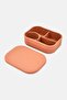 4 Compartment Silicone Lunch Box, Peach - 2