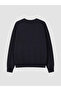 Ozmarka New Season Navy Blue Los Angeles Printed Women's Thick Sweatshirt - 6