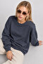Basic Seasonal Modal Sweatshirt Len0026 Fume - 4