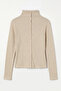 High Neck Long Sleeve Glitter Buttoned Top - 7