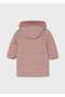 Girl's Pink Hat Fur-Trimmed Long Coat - 4