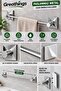 42 cm Chrome Metal Long Towel Holder Adhesive Mounting Wall Type Bathroom Towel Rack - 5
