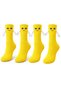 Night Magnetic Hand-In-Hand 2-Piece Unisex Cute Socks 36-44 |   Couple's Gift, Cotton Colored - 5