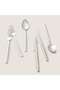 Destina 18 Piece Dinner Fork Spoon Knife Set Shiny Silver