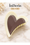 Heart Model Large Size Hair Clip 1 Piece – 4 Color Options