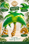 Palm Tree Foil Balloon 91X80.5 cm Tropical Party Birthday Decoration Balloon - 3