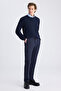 Ds Damat Relaxed Fit (Pile-Free) Navy Blue Dobby Jogger Pants - 8