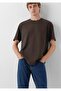Men's Brown Short Sleeve T-Shirt Espresso Sweatshirt - 2