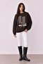Women's Coffee Print Detailed T-Shirt