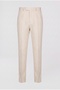 Slim Fit Beige Plain Suit - 8