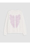 Vizyon New Season White Cinnamoroll Printed Girls' Zippered Sweatshirt - 4
