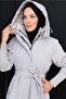 Women's Belted Montana Fabric Coat - 7