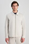Relaxed Fit Stone Diagonal Coat