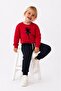Girl's Ballerina Printed Sweatshirt and Sweatpants Set - 2