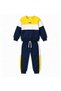 Boys' Crew Neck Color Block Sweatshirt and Pants Top and Bottom Set