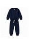Boy's Dinosaur Embroidered Crew Neck Sweatshirt and Pants 2-Piece Set