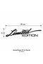 Limited Edition Car Window Sticker 20×6 cm – Car Rear Window Lettering, Single Color Cut Foil Sticker - 2