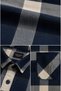 Single Pocket Detail, Plaid Patterned, Soft Textured Cotton Winter Lumberjack Shirt - 3