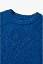 Saks Blue Thick Knitted Crew Neck Sweater - 3
