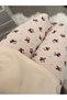 Penguin Patterned Long Sleeve Waffle Pajama Set - 7