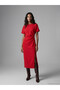 Rmz Gi̇yi̇m Farkiyla Zero Roba Collar Gathered Crepe Dress - 2